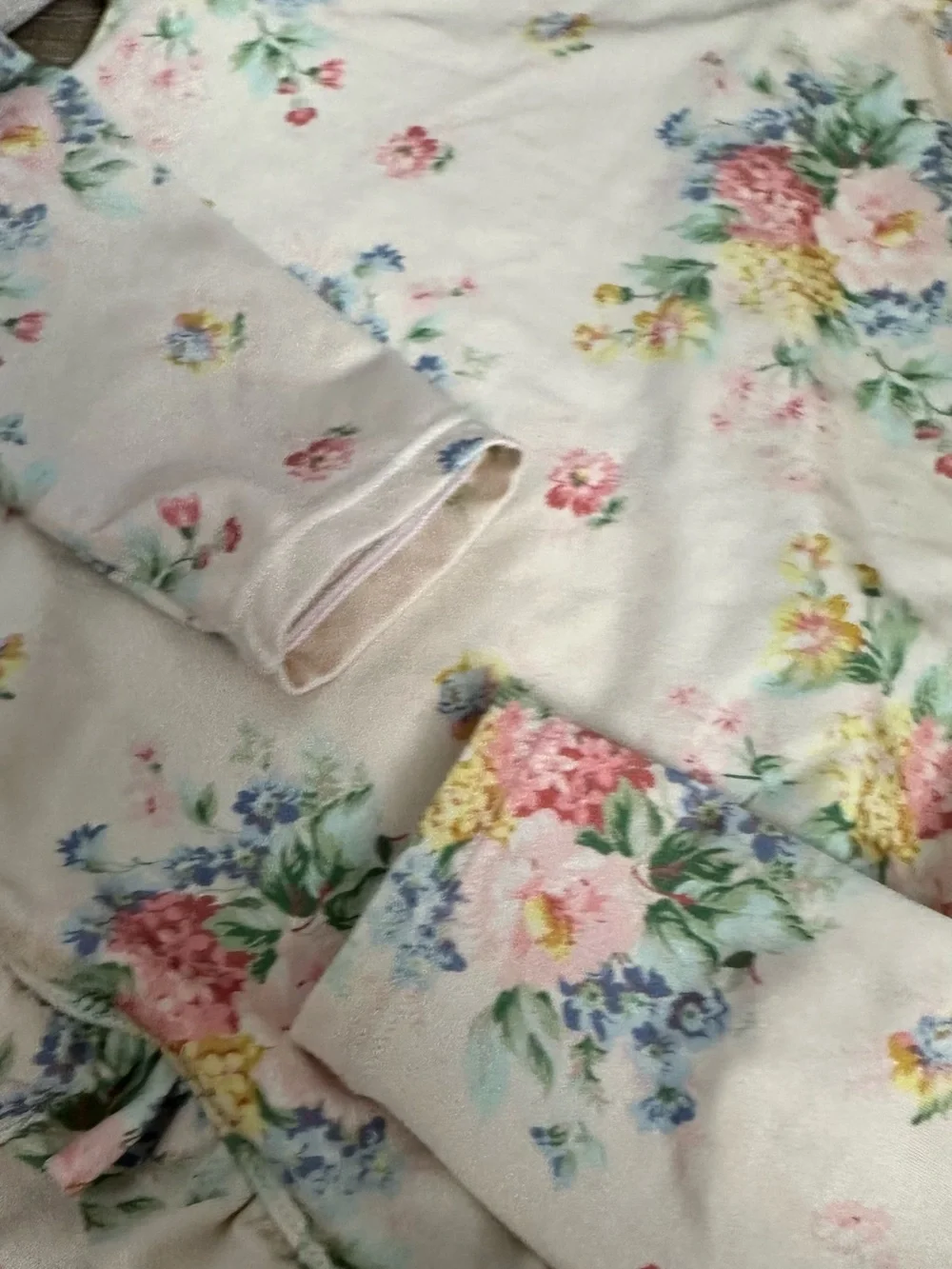 Janie and Jack Cream Floral Long-Sleeve Rash Guard Swim Set